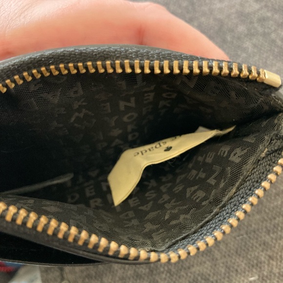 Like New Kate Spade Black Zipper Mini-wallet. - Picture 5 of 6